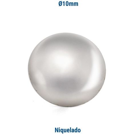 tachuela lisa. acero. embellecedor redondo. remate decorativo. 1.000 unidades - heico acabado niquel ( color:000000 1000)