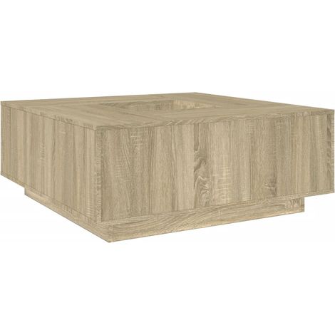 Coffee Table Sonoma Oak 100x100x40 cm Engineered Wood vidaXL