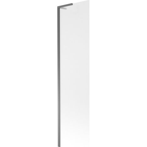 Mexen Next L Badewannenabtrennung 1-flügelig 50 x 150 cm, Mattglas, Gun Metal - 895-050-000-03-30-95