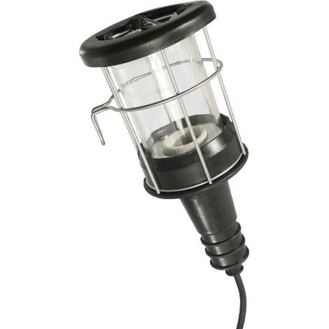 Handleuchte 100 Watt ohne Leuchtmittel 5m H05RN-F 2x1,0 IP20