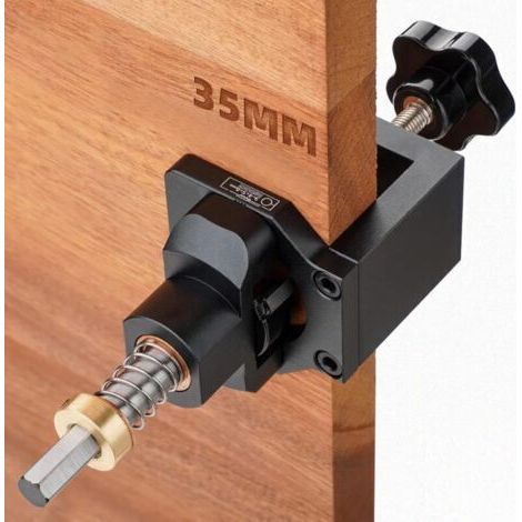 Gabarit de perçage charnière 35mm pour charnière dissimulée gabarit de charnière d'armoire de porte Guide De Forage Trou Charnière Trouver Un Jig Outil Invisible pour le travail du bois de bricolage (1/4)