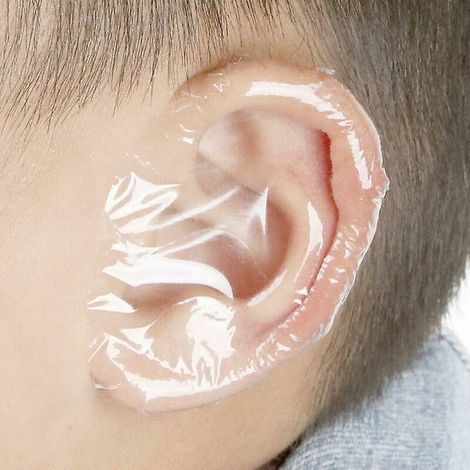 100 Stück wasserdichte Baby-Ohraufkleber, Ohrenschutz für Babys beim Schwimmen (1/5)