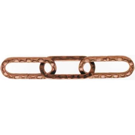 Masidef martillado cadena plana 34x15x3mm vendido por metro - dy2700222
