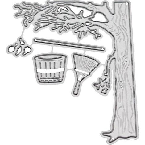 Herbstliche Metall-Stanzformen, Schablone, DIY-Scrapbooking-Album, Stempel, Papierkartenprägung
