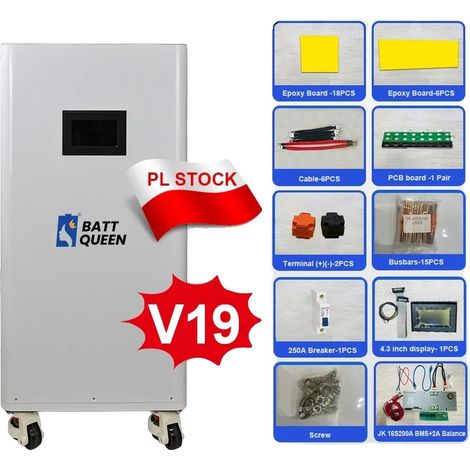 Boîte de stockage de batterie, design vertical, BMS intelligent, Vertical JK V19 BMS (1/2)