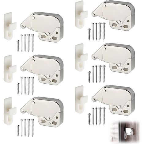 Spring Catches Mini Latch Flap Door, Spring Catches Mini Latch Spring Latch Clasp Cabinet Door Springs Mini Latch for Wardrobes, Easy to Install (1/5)