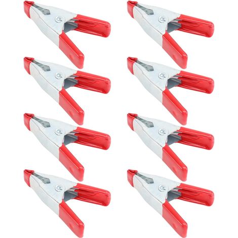 Pince crocodile électrique acier carbone 8 pièces, pour test (1/5)