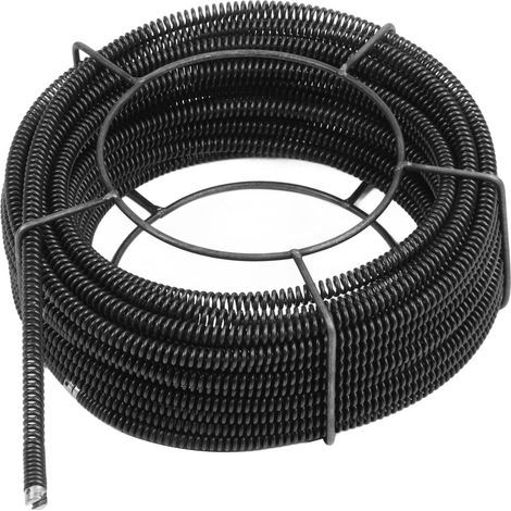 Sewer cleaning cable, drainage auger, pipe dredging snake, spring cleaner for sink shower pipes 16 mm 30 meters (1/5)