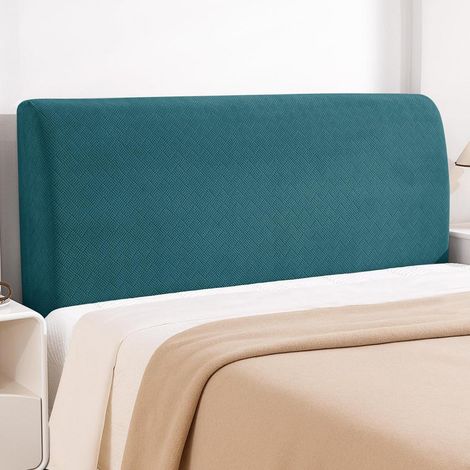 Bett Kopfteil Bezug 200cm Dunkelgrün, Stretch, Staubdicht, Waschbar (1/5)