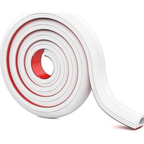 Mini Cable Duct, Self Adhesive White Cable Cover for Hiding Wires for Electric Cables (2M) (1/5)