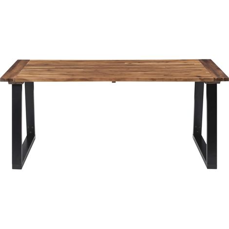 FIMEI Table de salle à manger Bois d'acacia massif 180x90 cm (1/5)