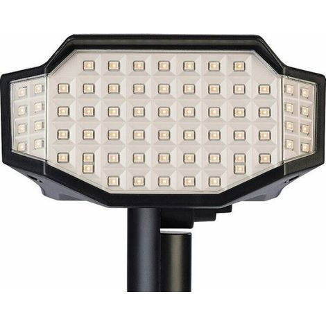 2 spots de jardin solaires à LED 650 lm - blanc lumière du jour (1/5)