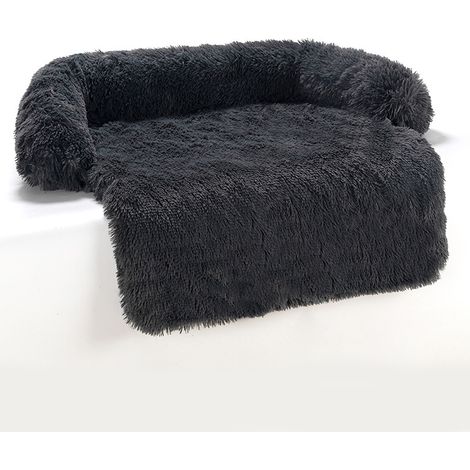 Weiche Hundematratze, Katzen- und Hundesofa, warme Haustierdecke für den Winter, Hundebett, tragbare Hundehütte, waschbares Haustierbett, Welpenmatte 1059515 (schwarz)