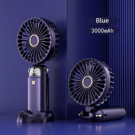 Ventilateur De Cou - Pliable - 5 Vitesses - Batterie Rechargeable 6000mAh - USB Type-C - 1 Pièce