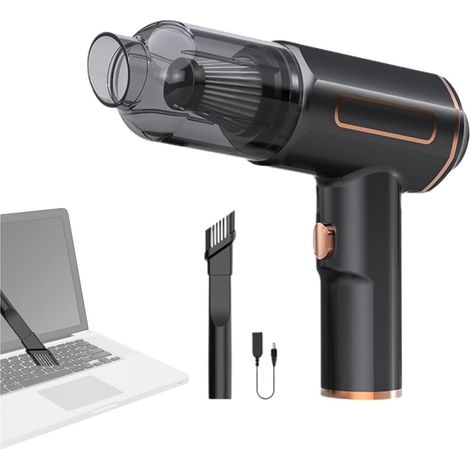 Aspirateur de voiture puissant à main, aspirateur à main sans fil, aspiration de voiture portable, aspirateur de voiture USB 20 W, aspirateur de voiture for poils d'animaux, nettoyage de la maison et