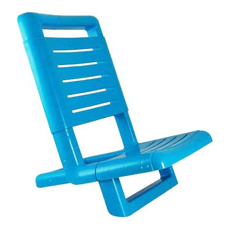 Sedia da Spiaggia Pieghevole Blu Finstock