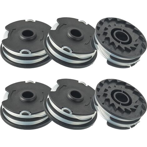 6 Bobine Fil Nylon, Compatible LIDL Parkside PRT 550 A1, PRTA 20-Li, Plastique ABS, Coupe Bordure Jardin