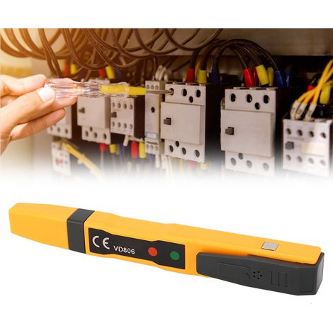 ANENG VD806 Berührungsloser induktiver Spannungsprüfer, Multifunktions-Spannungsprüfer für Elektriker mit akustischem und optischem Alarm (1/5)