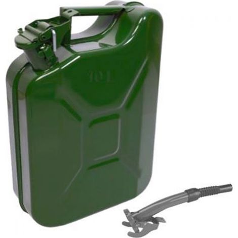 Bidon métallique 10 l (jerrycan) + goulot flex. ALYCO 198870