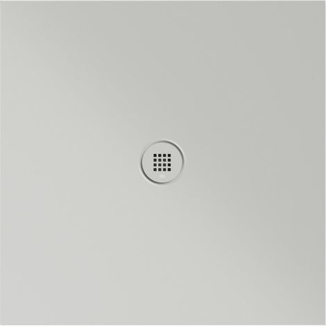 Receveur de douche en céramique carré 90x90x2cm, cenere mat