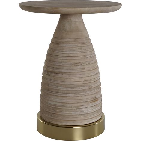Mesita Auxiliar Metal Madera 41X41X53 (1/4)
