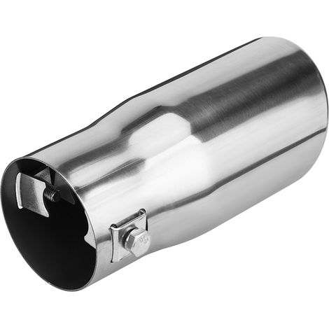 Sortie d'échappement inox oblique pour auto, embout de pot arrière, tuyau de silencieux, accessoire tuning, pièce acier inoxydable (1/5)