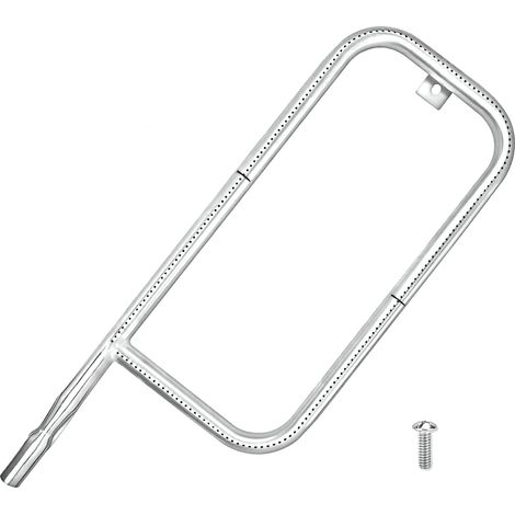 MGiessca 41862 Brûleur pour barbecue à gaz Weber Q200 Q220 Q2000 Q2200, tube de brûleur en acier inoxydable 69956 pour Weber, 60041 52 cm Tube de brûleur Pièces de rechange pour Weber Q200