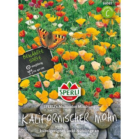 Sperli Goldmohn Kalifornischer Mohn SPERLI´s Multicolor Mischung - Blumensamen (1/4)