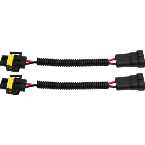 Faisceau de câbles d'extension pour connecteur d'ampoules H11 - 2 pièces, adaptateur de prise de phare et de feu antibrouillard (1/5)