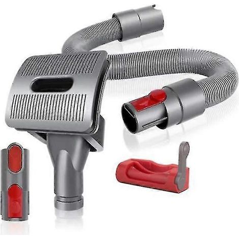 Brosse de toilettage pour animaux et tuyau d'extension flexible compatibles avec les aspirateurs V11, V10, V8 et V7 (1/5)