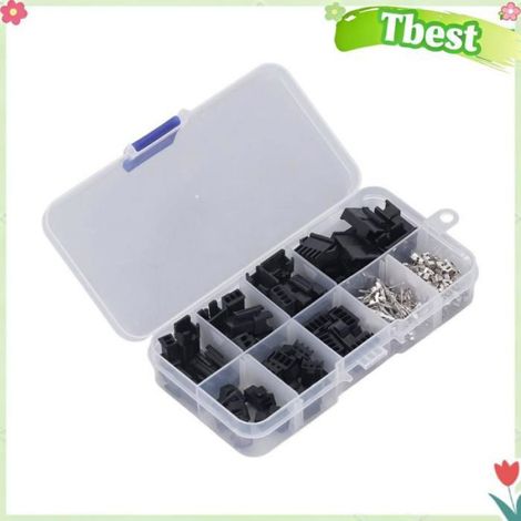 Tbest Fiche de câble de terminal Kit d'assortiment de connecteurs, 200 pièces, connecteur de câble de Terminal SM moto cosses (1/4)