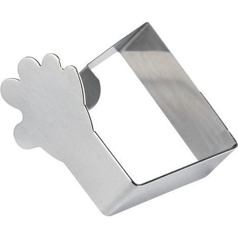 d-c-fix Tischtuchklammer silber Hand 4 Stück Tischdecke