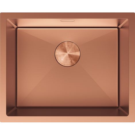 Mexen Trixo lavello in acciaio inox 1 vasca 540 x 440 mm, rame - 6414541000-65 (1/5)