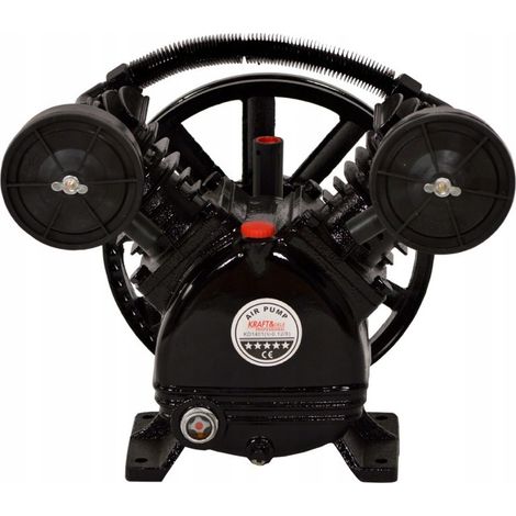 Compressore dell'olio 4KW, compressore a doppio pistone 8 BAR, pompa dell'aria KD1403 (1/5)