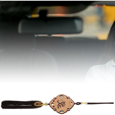 Pendentif Bois Voiture Islamique - Décoration Auto Voile Musulman (1/5)