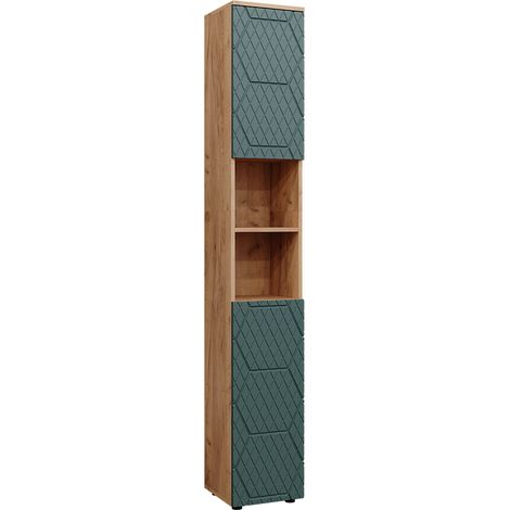 Armario de baño Irma, Roble dorado, 30 x 192 cm, Vicco (1/5)
