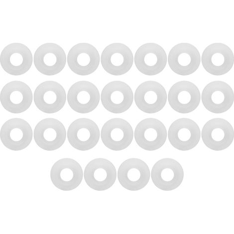 Lot de 25 joints en silicone blanc pour bouchons à bascule de bouteilles de bière et de soda maison. (1/5)