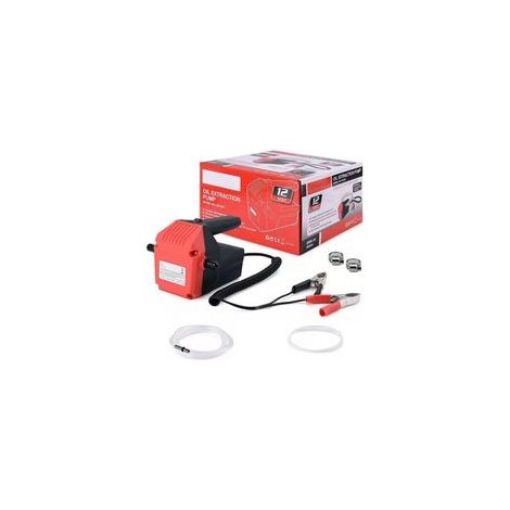 Pompe vidange huile moteur, 12V 80W pompe essence, pompe electrique gasoil à huile résistantes à la corrosion, pour voiture, bateau, moto (1/4)