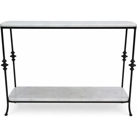 Consola Hierro Marmol 106X35X78 Negro (1/3)