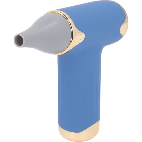 Sèche-cheveux électrique 60 W, 4 vitesses, sans pales, batterie 1100 mAh, souffleur de poussière portatif, bleu (1/5)