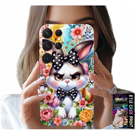 Custodia per Samsung Galaxy S24 Ultra - Coniglietto di Pasqua, Lepre, Uova + Vetro (1/5)