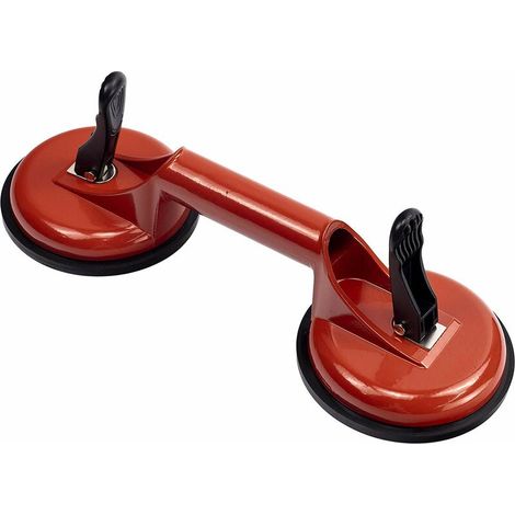 Suction Cups Lifter,Heavy Duty Aluminum Vacuum Grips Plate Suction Cup for Moving Glass/Floor Gap Fixer/Tile,Lifting Pad/Dump Puller (1/5)