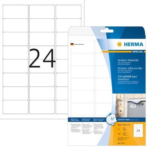 HERMA 9532 etiqueta de impresora Blanco Etiqueta para impresora autoadhesiva (1/3)