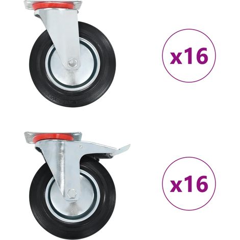 Ruote Girevoli 32 pz 200 mm vidaXL (1/5)