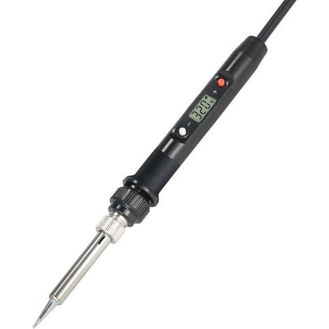 80-W-Elektrolötkolben – Temperaturregelung 180–480 °C – LCD-Display – Ergonomischer Silikongriff – 1400 mm Kabel (1/5)