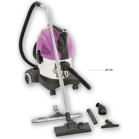 Sidamo – Aspirateur professionnel eau et poussières cuve inox 20L – Moteur bi-turbine 1000W – Dépression 21.56kPa – Accessoires métalliques inclus (1/4)