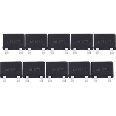 Pont de Diode 1 A 1000 V – Pont Redresseur DB107S pour Appareils Électroménagers et Circuits Électroniques Industriels (1/5)