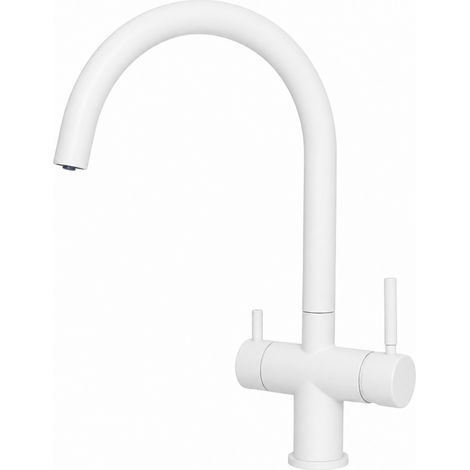 Shurity 412 Rubinetto da Cucina 4 Vie in Acciaio inox Bianco (1/2)