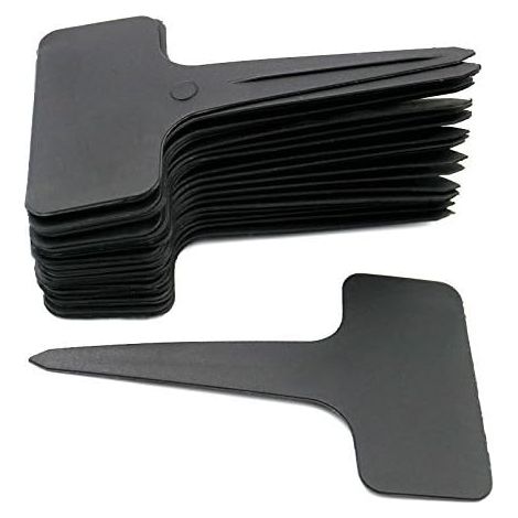 Pflanzständer aus Kunststoff, wasserfest, 100 Stück pro Packung, weiße Pflanzenetiketten aus Kunststoff, pflanzenspezifische Etiketten für Ständer (1/5)