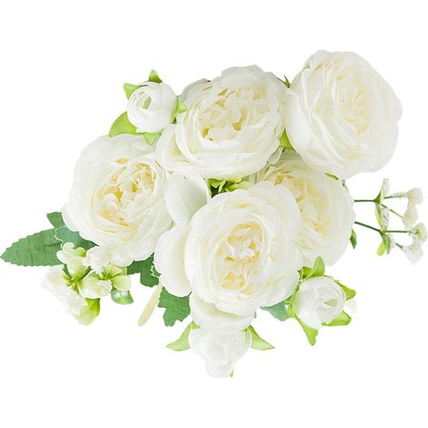 Romantische und farbenfrohe künstliche Pfingstrosensträuße (1/5)